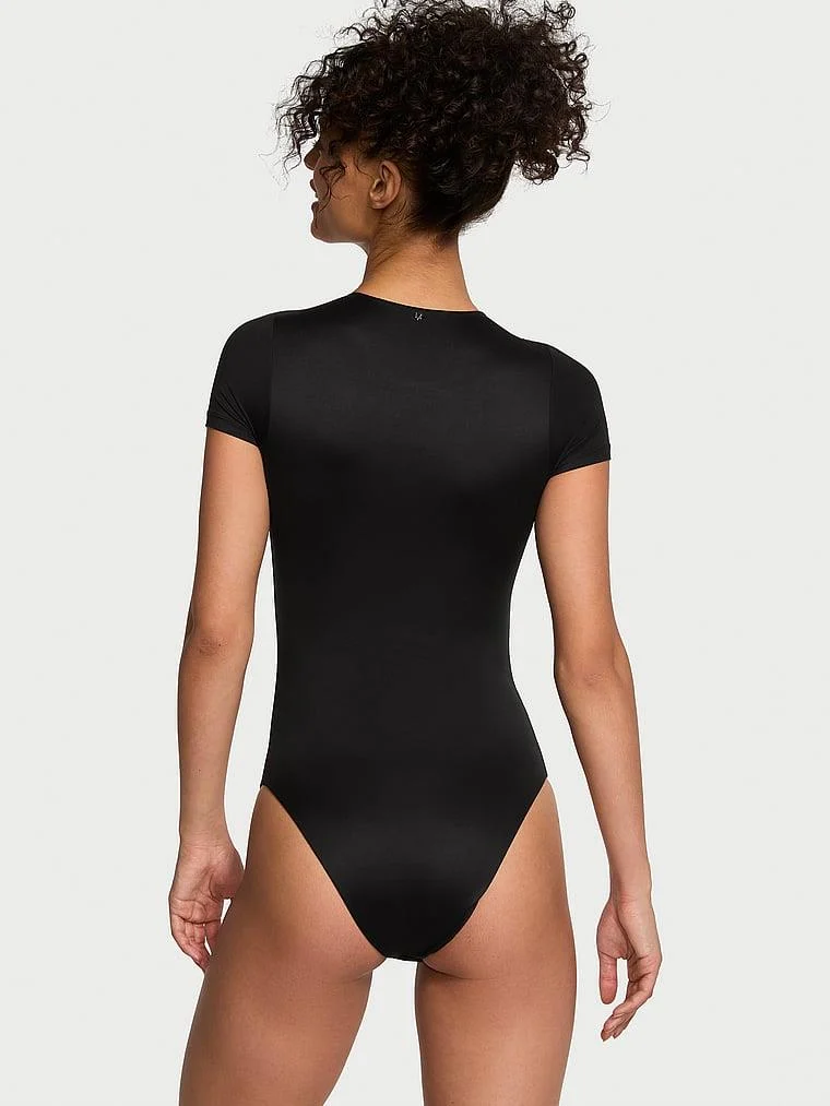 Feathersoft Essentials Kısa Kollu Bodysuit arka görünüm
