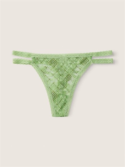 Pink Dantel Seritli Tanga Ic Camasiri