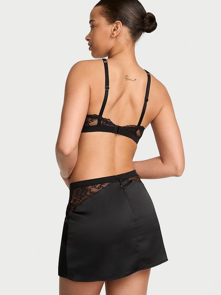 Işıltılı Askili Halter Yaka Bralet Mini Etek Takimi arka görünümü