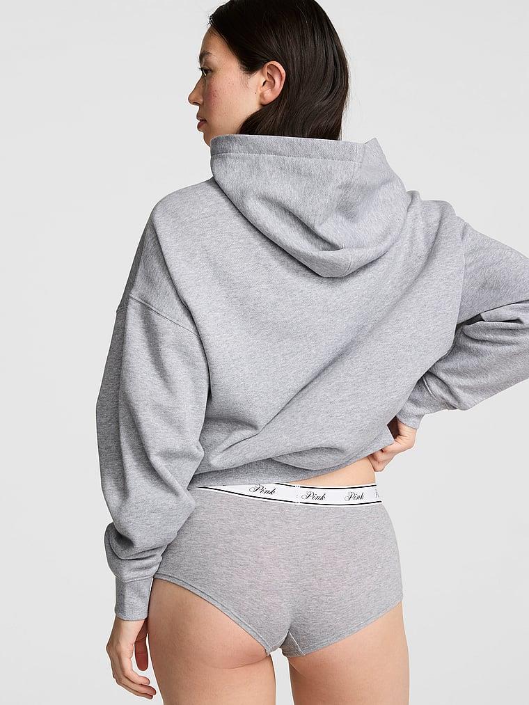 Pink Ivy Yarim Fermuarli Kapusonlu Sweatshirt arka görünüm