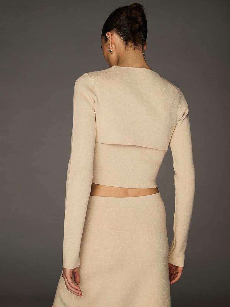 Atelier Victorias Secret X Altuzarra Ince Kopca Detayli Crop Hirka arka görünümü