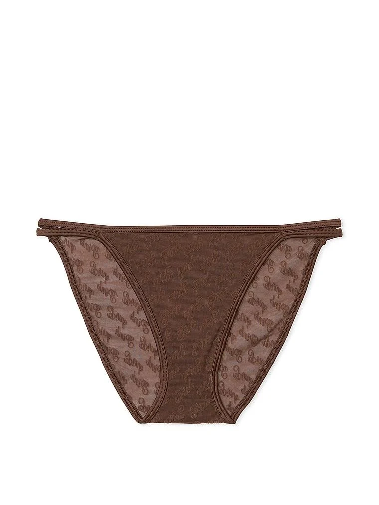 Pink Tul Baskili Cheeky Kulot arka görünüm