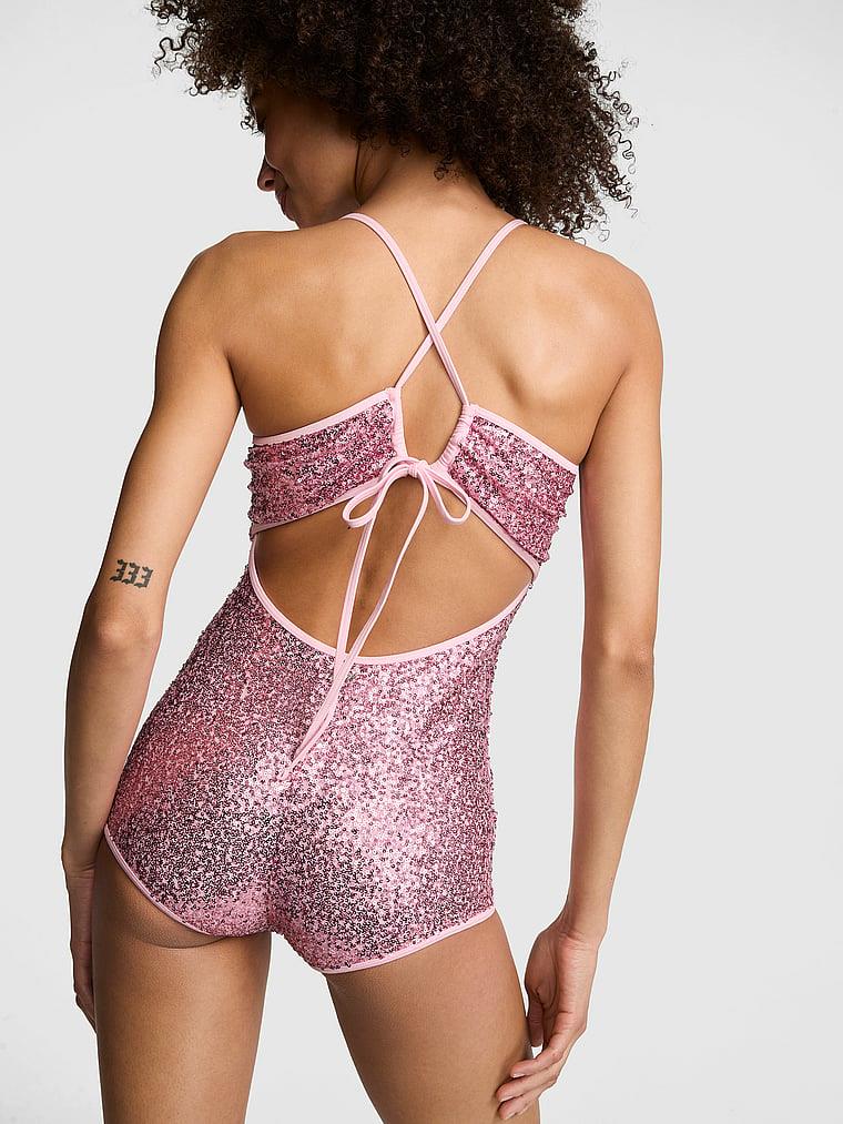 Pink Askili Tulum Mayo arka görünümü