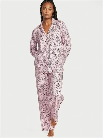 Flanel Uzun Pijama Takimi ön görünüm