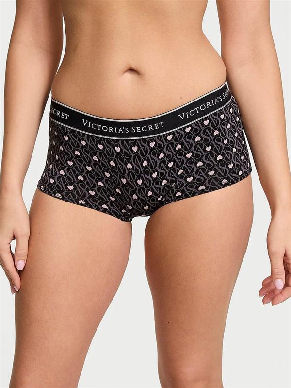 Logolu Pamuklu Boyshort Kulot ön görünüm