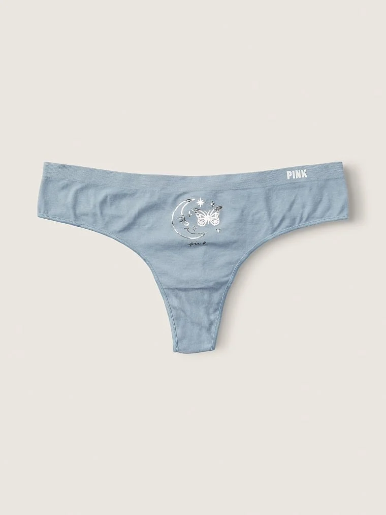 Pink Seamless Tanga Ic Camasiri arka görünüm
