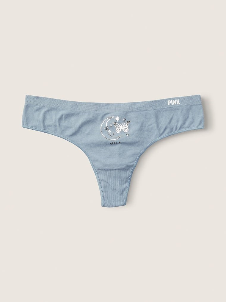 Pink Seamless Tanga Ic Camasiri arka görünümü