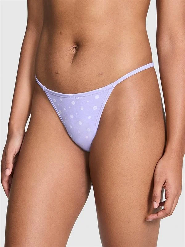 Pink Pamuklu V String Kulot