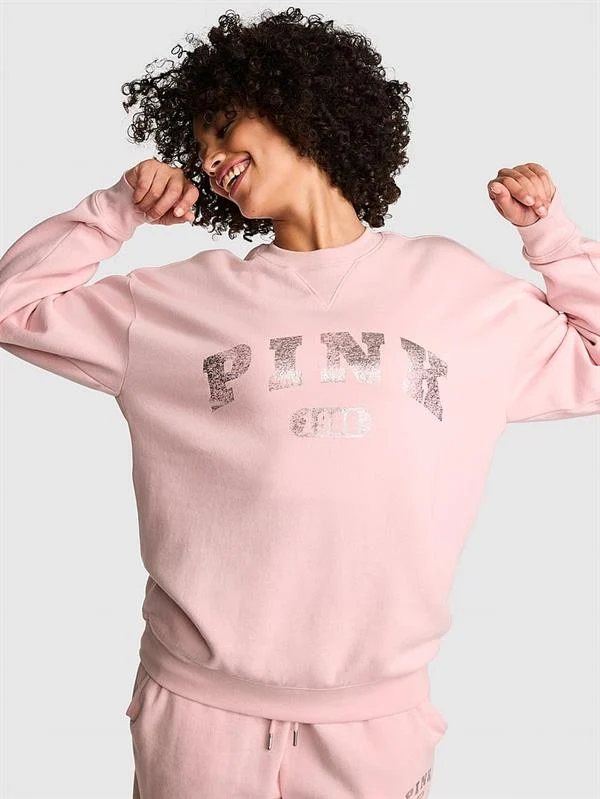 Pink Ivy Oversize Bisiklet Yaka Sweatshirt