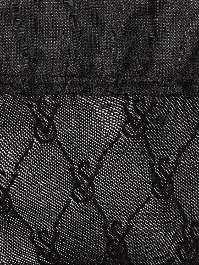 Monogram Logolu Dizustu Corap arka görünüm