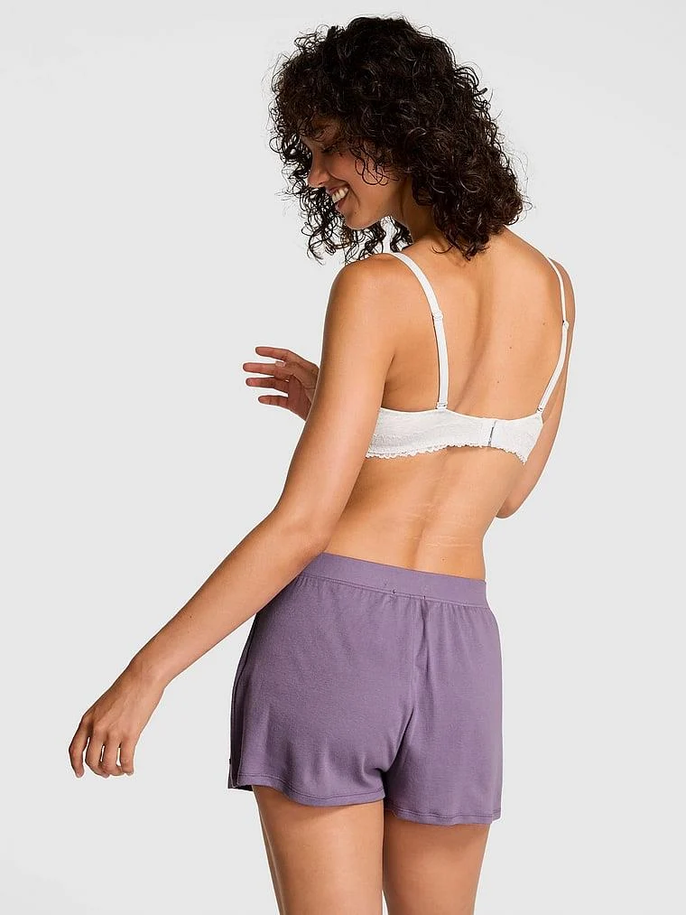 Pink Pamuklu Boxer Sort arka görünüm